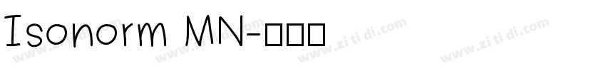 Isonorm MN字体转换